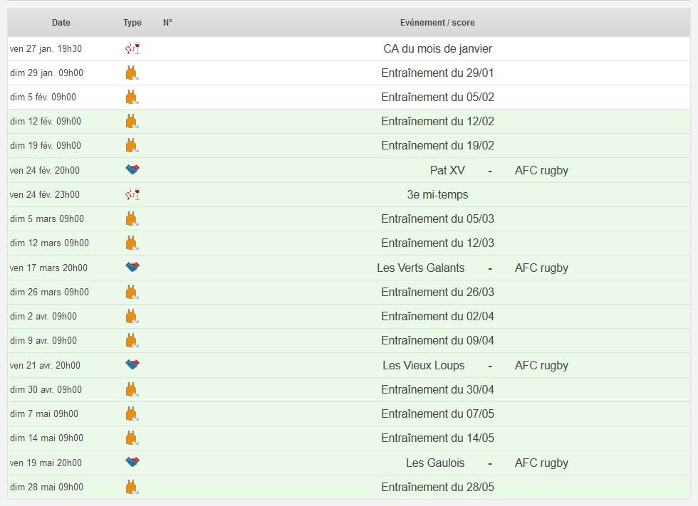 Calendrier 1